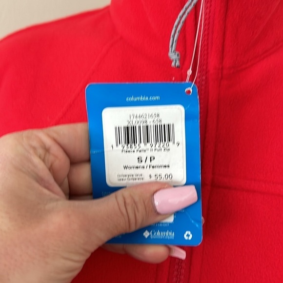 (NWT) Columbia Women’s Falls II Full-Zip Fleece Red Jacket, Small - Picture 14 of 17